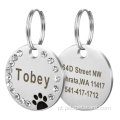 Tags de cães personalizados Nome de PET Nome de Pet personalizado